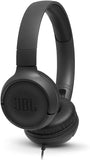 JBL Tune 500 Wired On-Ear Headphones with One-Button Remote/Mic - Black (Pre-Owned & Tested)