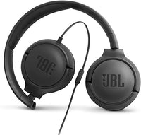 JBL Tune 500 Wired On-Ear Headphones with One-Button Remote/Mic - Black (Pre-Owned & Tested)