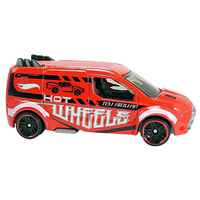 Hot Wheels Ford Transit Connect (Red) - Hot Wheels - HW Off‑Road: Hot Wheels Test Facility - 2015 Mainlines (098/250)