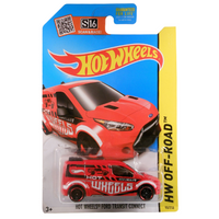 Hot Wheels Ford Transit Connect (Red) - Hot Wheels - HW Off‑Road: Hot Wheels Test Facility - 2015 Mainlines (098/250)
